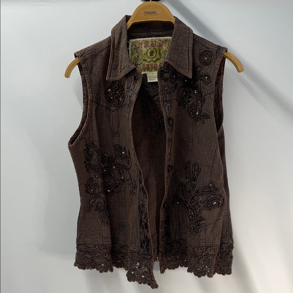 URBAN TRIBE EMBELLISHED WOMENS VEST FTL-03-125